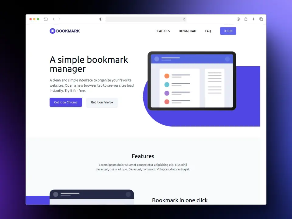 Extension Landing Page